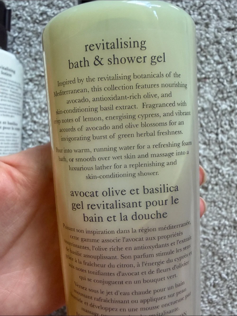 Crabtree & Evelyn Avocado Olive & Basil Body Lotion + Shower Gel Set